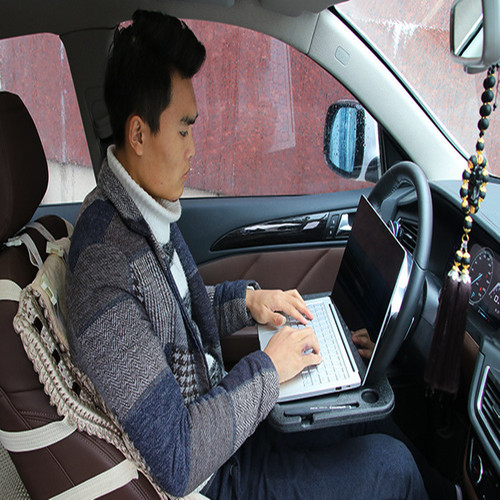 Car steering wheel dining table car laptop holder car multifunctional dinner plate storage rack in-car office tray