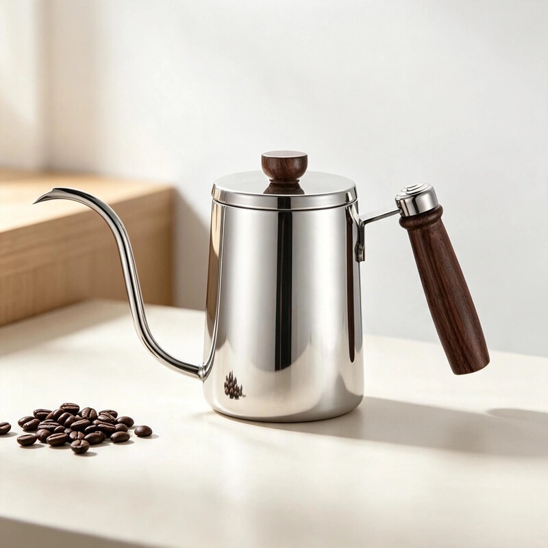 Cross-border coffee brewing pot, 304 stainless steel long spout pot, Moka coffee pot, outdoor coffee brewing pot, hand-brewed coffee Cross-border coffee brewing pot, 304 stainless steel long spout pot, Moka coffee pot, outdoor coffee brewing pot, hand-brewed coffee
