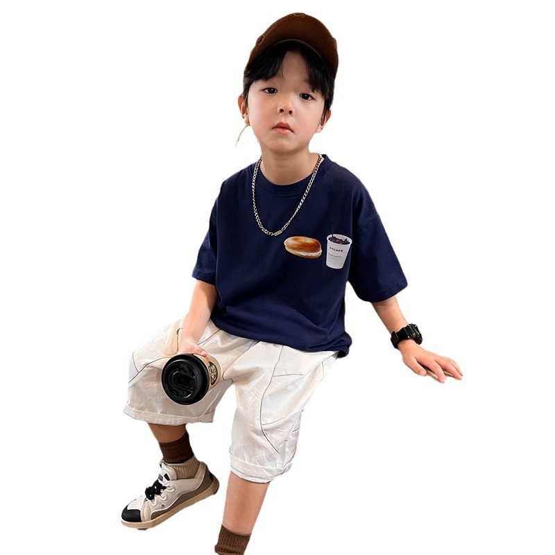 Jungen Sommer Set T-shirt Mit Kurzer Hose Für Große Kinder_voghion.com
