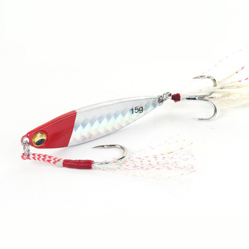 Metal Jigging Spoon Lure Vertical Jigs Bass Trout Fresh Water Fishing Lure