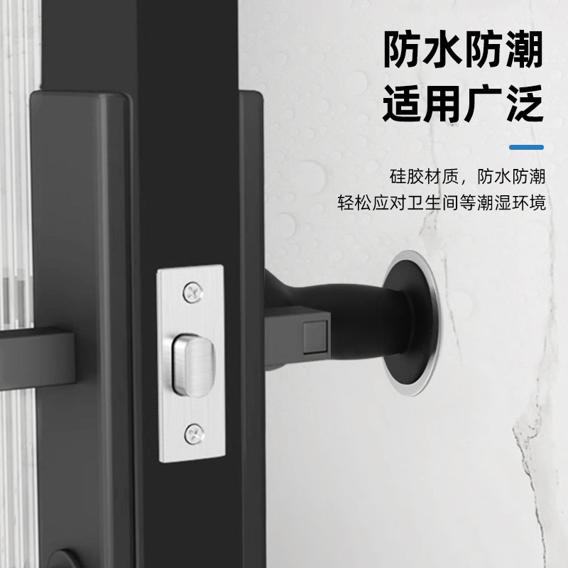 门吸免打孔门挡器门把手防撞垫卫生间门阻硅胶门碰厕所门塑料门吸|undefined