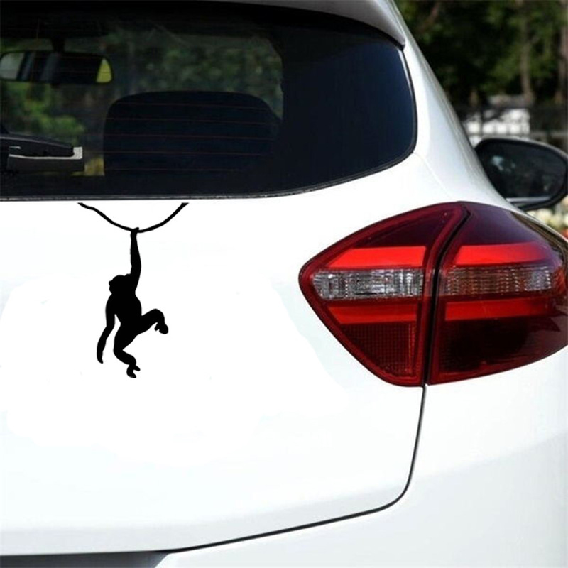 Foreign trade cute monkey funny vinyl car styling accessories stickers car truck stickers Foreign trade cute monkey funny vinyl car styling accessories stickers car truck stickers