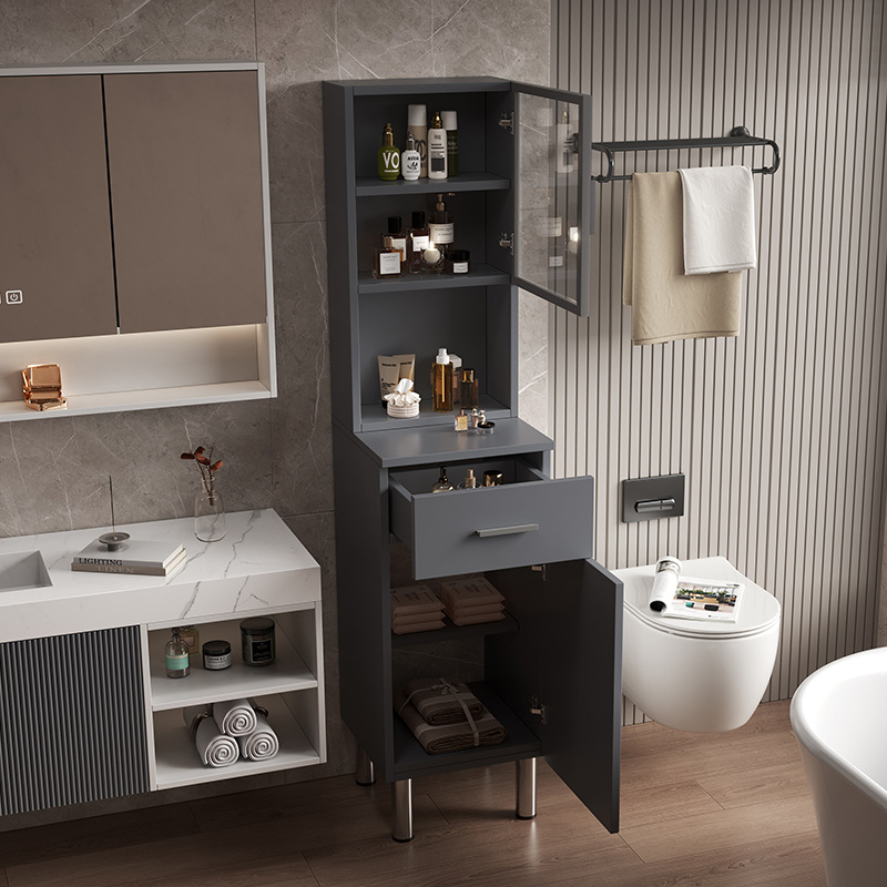 gabinete lateral de baño inodoro panal de abeja gabinete vertical de almacenamiento tipo piso gabinete lateral de almacenamiento sala de estar simple armario