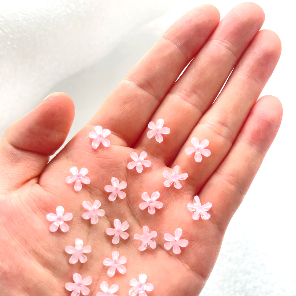 S-187-10mm 가벼운 분말 5 꽃잎 꽃