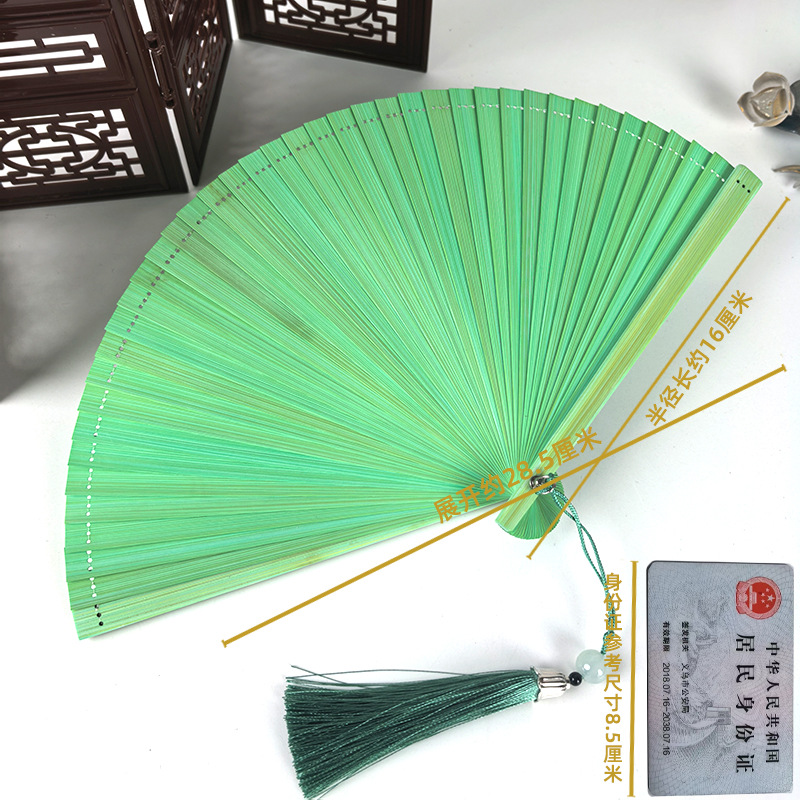 Ventilador antiguo ventilador plegable de verano chino chino cheongsam ventilador plegable de bambú artesanía ventilador pequeño ventilador de baile ventilador image 38