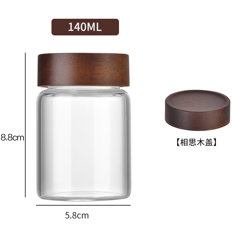文玩玻璃密封罐手串珠串存放盒沉香养香罐核桃透明展示瓶收纳空罐|undefined