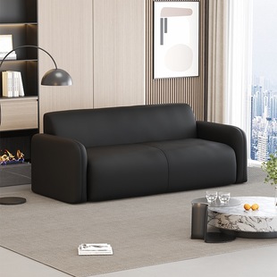 Nordic Modern Minimalist Small Apartment Sofa for Living Room, Home, Rental Apartment, Office, Hotel Reception, Leather Art Cat Scratch J^