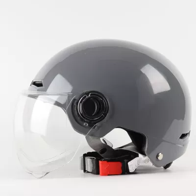 Painted Fashionable Breathable Non-Motorcycle | Motorcycle Safety Supplies - new-cement-gray-transparent-short-lens