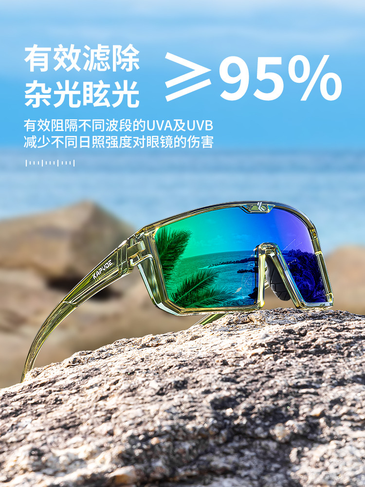 Gafas de Sol Polarizadas para Ciclismo de TR90, Polarizado y Cortavientos, para Pesca y Montañismo