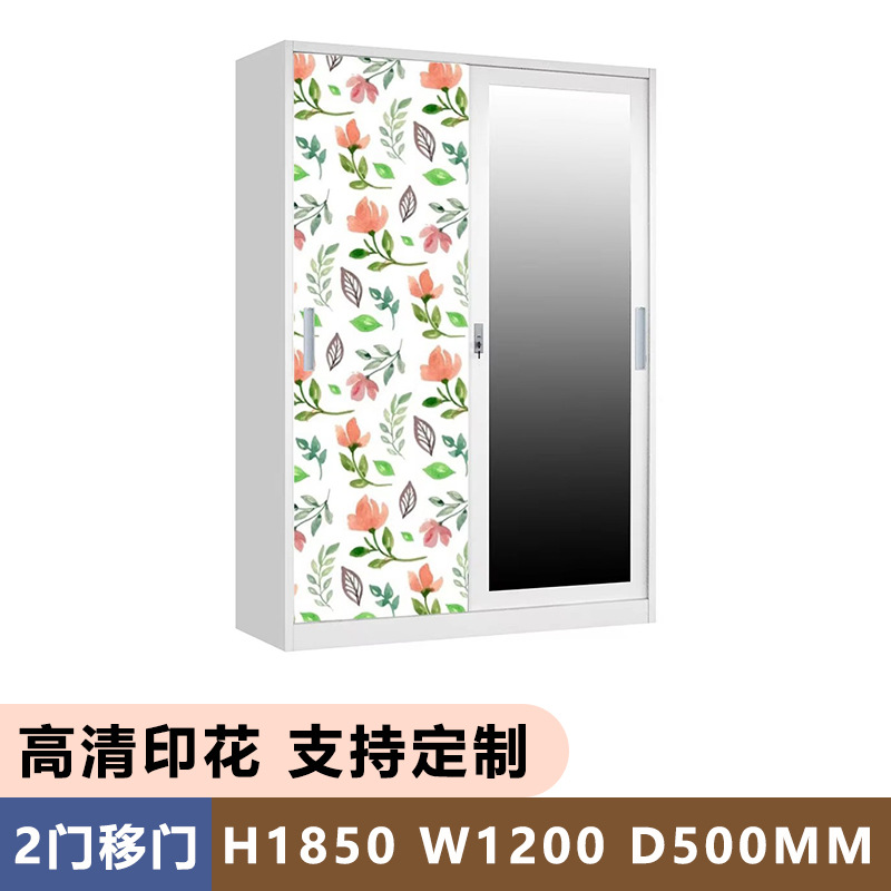 Amazon Hot Sale Printing Cabinet de acero casero armario desmontaje armario de balcón armario de almacenamiento vestuario image 8
