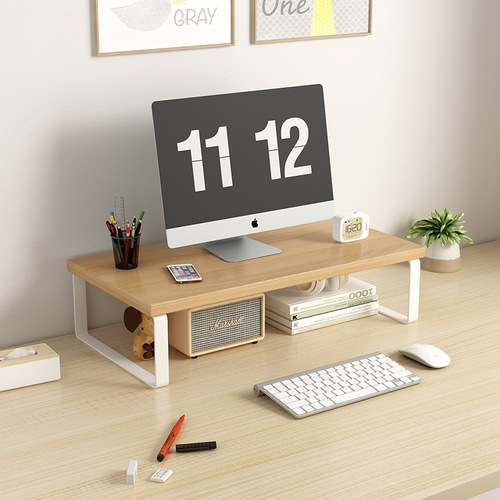 Monitor stand, elevate base, raise stand, heighten shelf, desk computer riser, office desktop storage, display rack