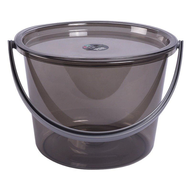 Прозрачное пластиковое ведро Бытовая фабрика Оптовая продажа Портативное большое ведро с крышкой Студенческое утолщенное ведро Бассейн Водный костюм