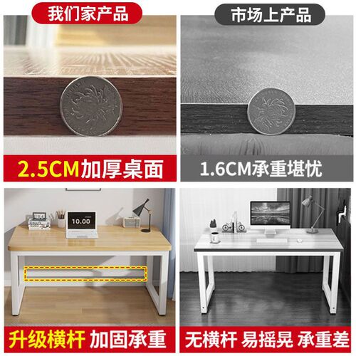 Simple long bar computer desk, home office desk, writing desk, bedroom study desk, narrow desk, minimalist rectangular small table