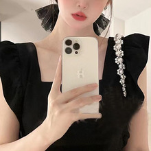 重工钉珠连衣裙法式赫本风2024年夏新款时髦飞飞袖聚会晚礼服裙子