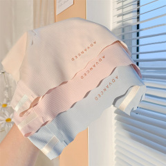 氷糸無痕下着女性夏超薄速乾通気中腰抗菌ヒップアップ少女学生三角ズボン女性