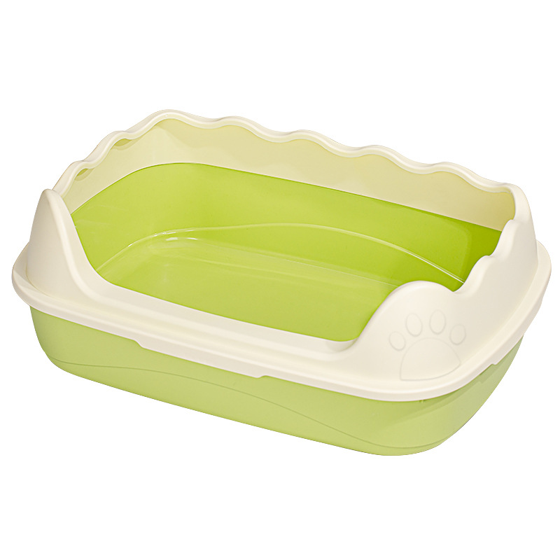 Basina de arena para gatos transfronterizos, inodoro para gatos semi-cerrado super grande, anti-banda de arena extra pequeña, estiércol para gatos pequeños, artículos para gatos