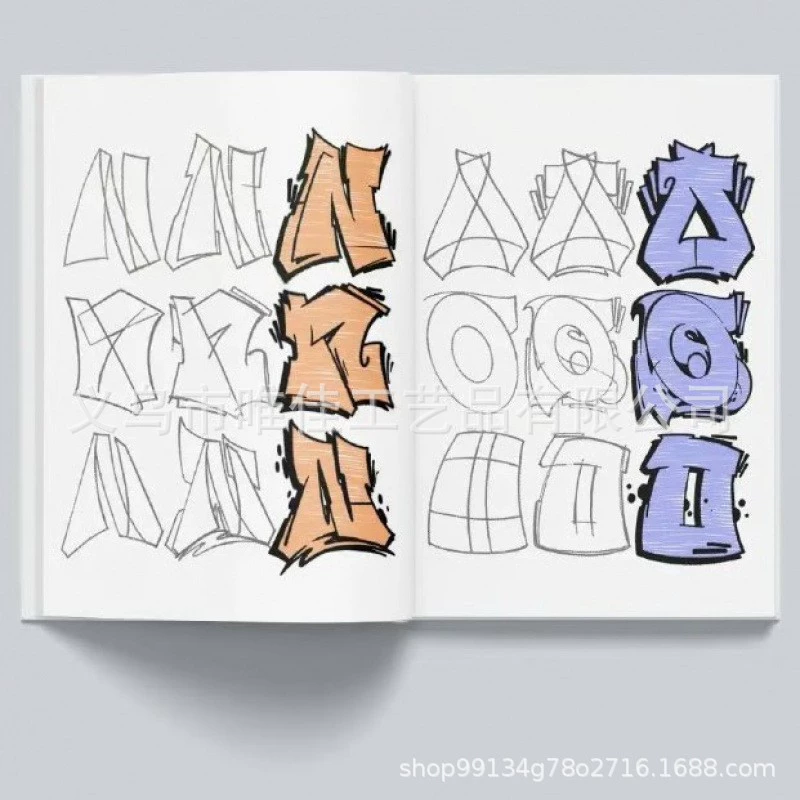 GRAFFLETTERS - COLLECTOR EDITION граффити раскраска книга раскраска рисование отдых