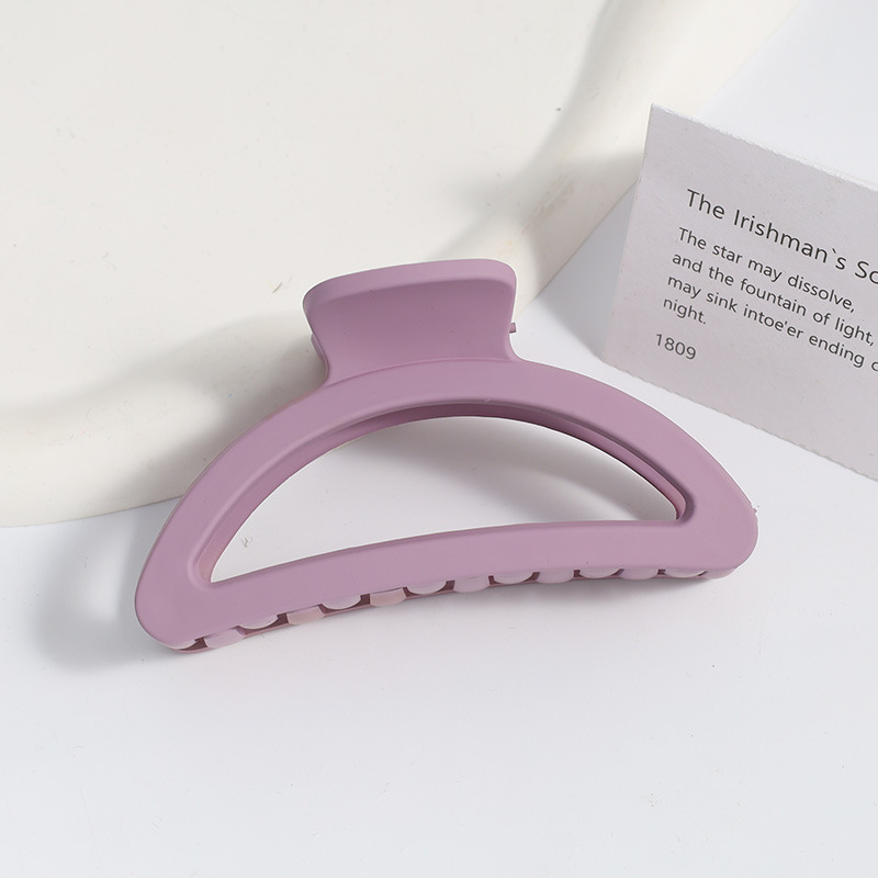 Amazon Venta caliente Frosted clip grande geométrica trasera horquilla elegante temperamento tiburón clip de alto grado tocado