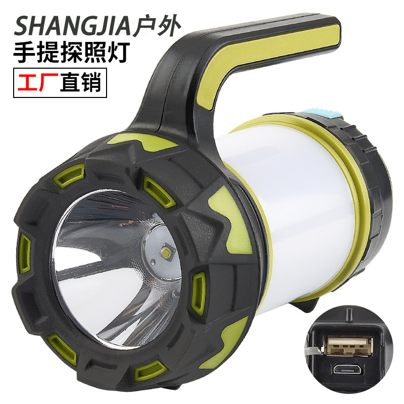 Nueva Luz Portátil de luz fuerte transfronteriza con luz lateral tipo-c recargable luz de trabajo de emergencia al aire libre multifuncional reflector