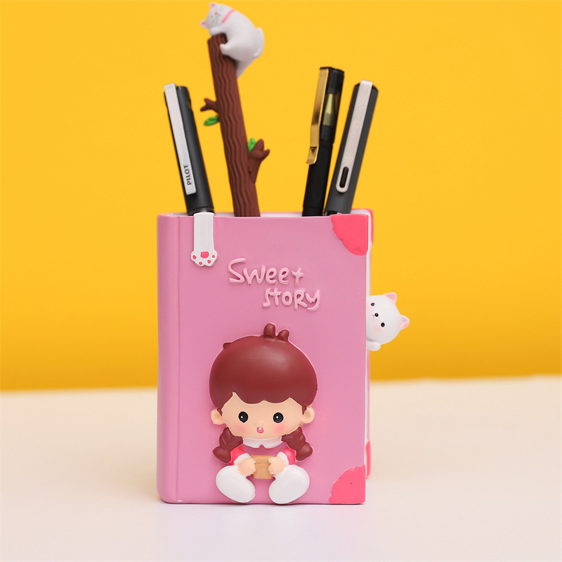 Regalo navideño nuevo estilo de fantasía sirena de concha luz de portalápices niña ins decoración de la habitación decoración venta directa de fábrica