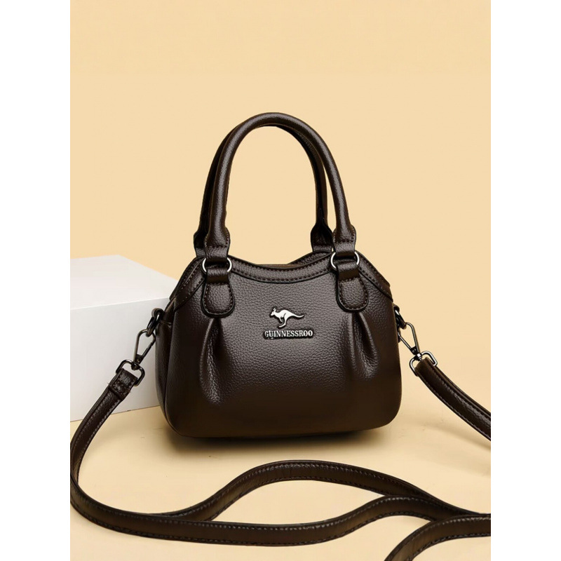 2026 Spring New Women's Bucket Bag, Large Capacity Soft Leather Commuter Shoulder Crossbody Bag, Versatile and Stylish with a High-End Feel