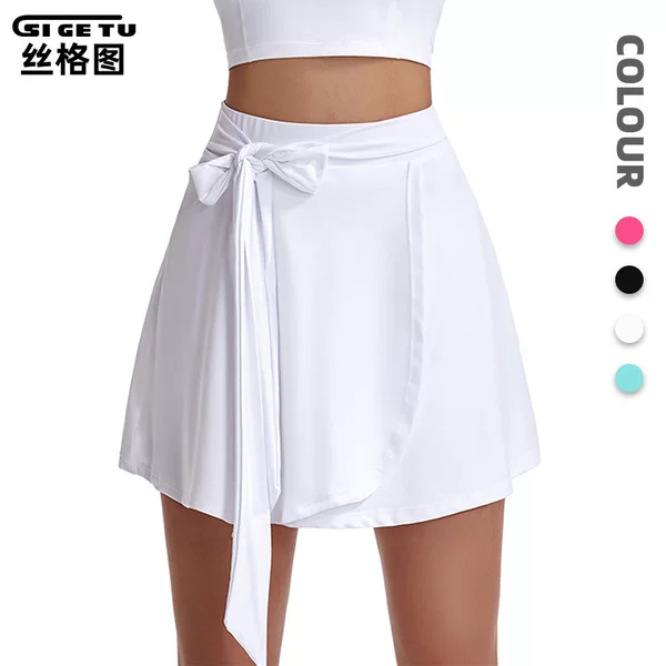 Cross-Border Fashion Design Yoga Skirt for Women, Summer High-Waisted Butt-Lifting Fitness Skirt, Training Sports Tennis Short Skirt