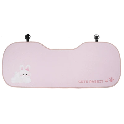 Seat cushion, seat cover, Cartoon Car Seat Cushion - rabbit-fur-three-dimensional-bunny-seat-cushion-rear-seat