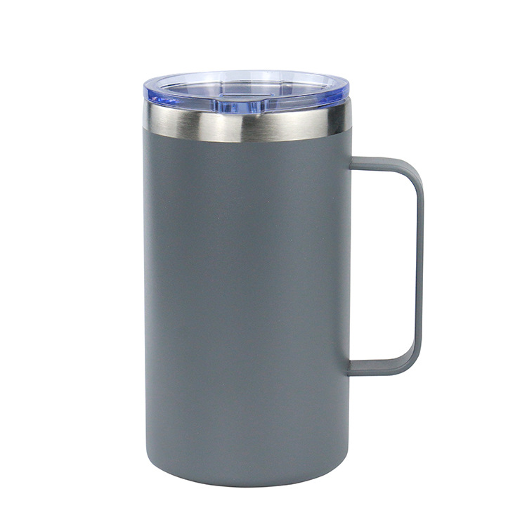 24oz mango taza de acero inoxidable doble taza de taza de automóvil taza de café taza de vacío taza de calor ventas transfronterizas