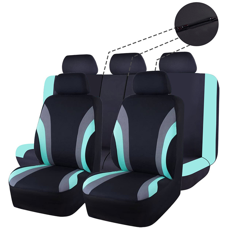 Cross-border hot-selling GM seat cover four seasons with 3 zippers rear universal seven-seater breathable