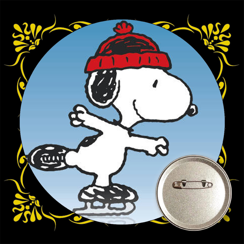 Snoopy bar transfronterizo insignia broche de estaño metal medallas conmemorativas anime periferia al por mayor