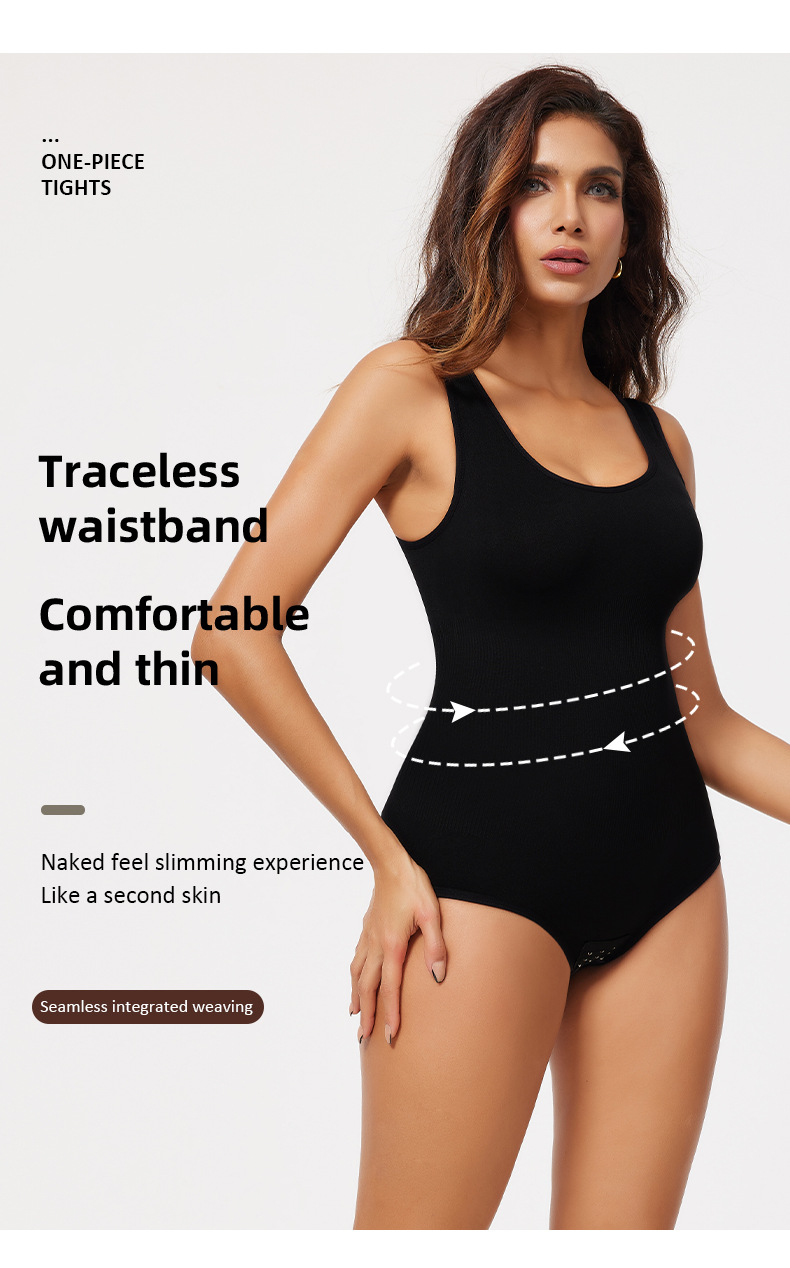 Postpartum & Everyday Shapewear Bodysuit - Seamless Tummy Control, Butt Lift & Bust Support With Breathable Nylon (XS-5XL, 3 Colors)_voghion.com