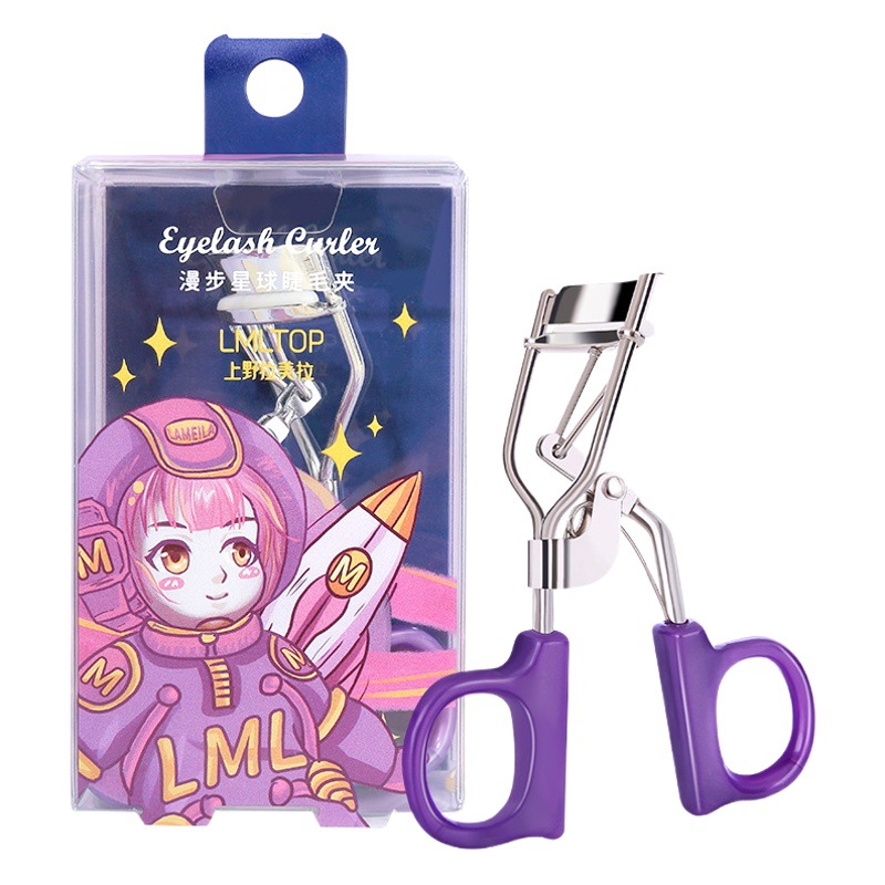 LMLTOP estilo caliente rizador de pestañas de flor de sol de un solo paquete de rizador de pestañas de larga duración de gran angular de acero inoxidable cuidadosamente seleccionado