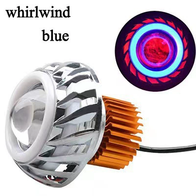 Ön faralar Headlights, Car Spotlights, Bi-Xenon Lenses - spiral-big-red-and-small-blue