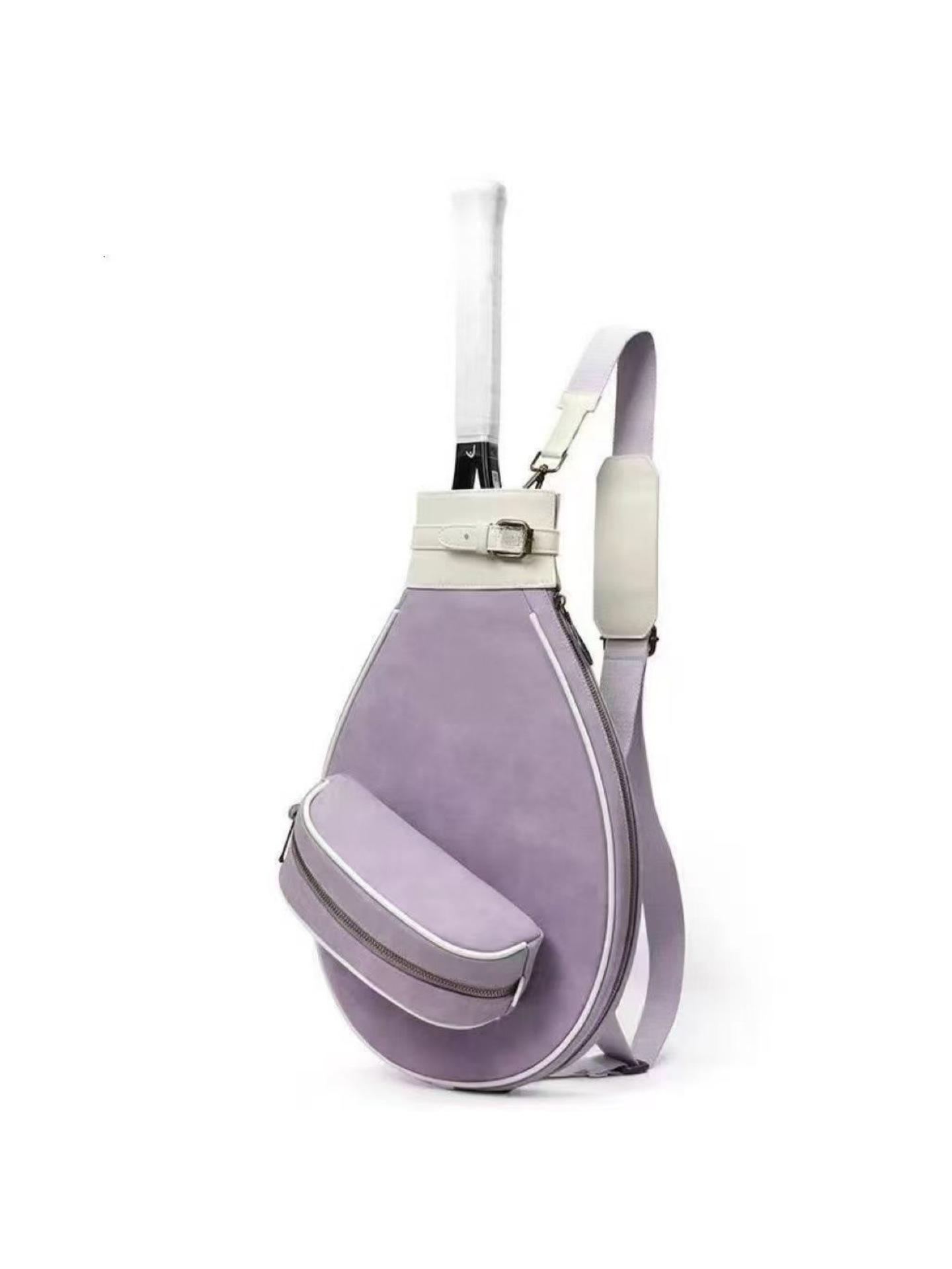 Bolsa de tenis de lujo ligera de alta gama, bolsa de bádminton, mochila para adultos, bolso retro de hombro para hombres, estudiantes, bolso deportivo de mujer