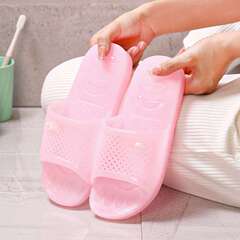 クリスタルスリッパ女性用通気性屋内滑り止め速乾性家庭用プラスチック浴室家庭用厚底消臭メンズサンダル