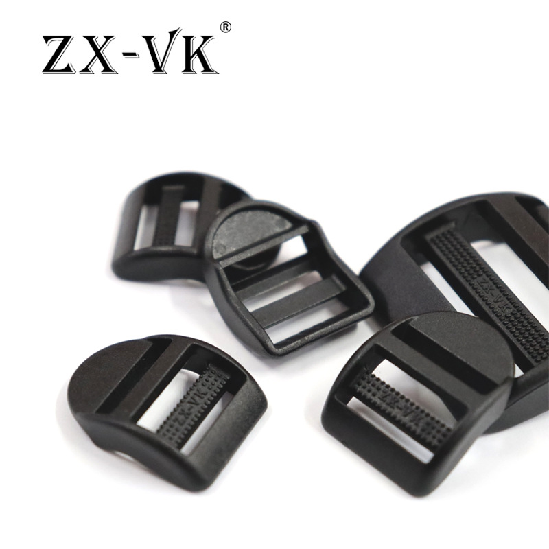 Accesorios de equipaje de plástico hebilla ajustable hebilla curva hebilla de cuatro engranajes correa hebilla de ojo bolsa de viaje mochila hebilla de escalera