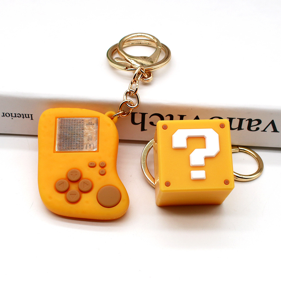 1 Piece Quantity Holiday Occasion Funny Square Pvc Women's Keychain