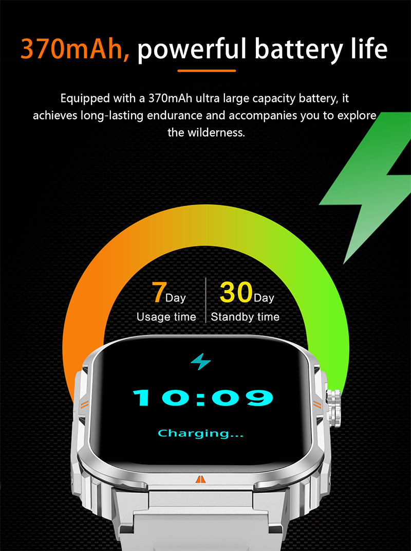 Montre connectée avec appels bluetooth écran hd et cardiofréquencemètre_voghion.com