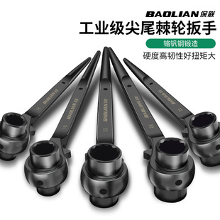 Baolian Pointed Tail Ratchet Wrench Puncture Wheel Two-Way Quick Wrench Dual-Purpose Automatic Plum Blossom Socket Set Auto Repair Thorn Wheel