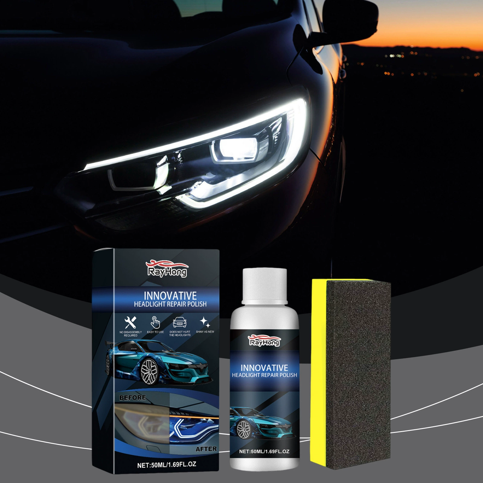 Rayhong автомобиль фар ремонт жидкости для ремонта фар