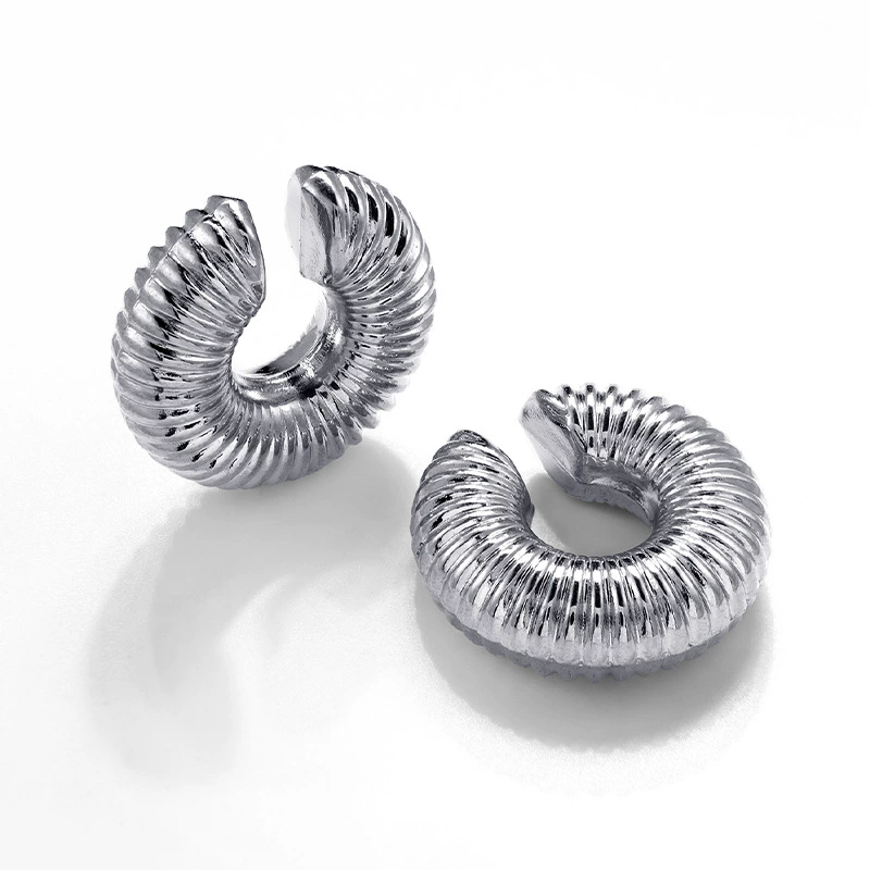 Серьги из нержавеющей стали, европейский стиль, 18 К, оптовая продажа