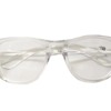 Douyin same transparent glasses box finished myopic glasses 100-600 degrees of crystal white flat light mirror glasses