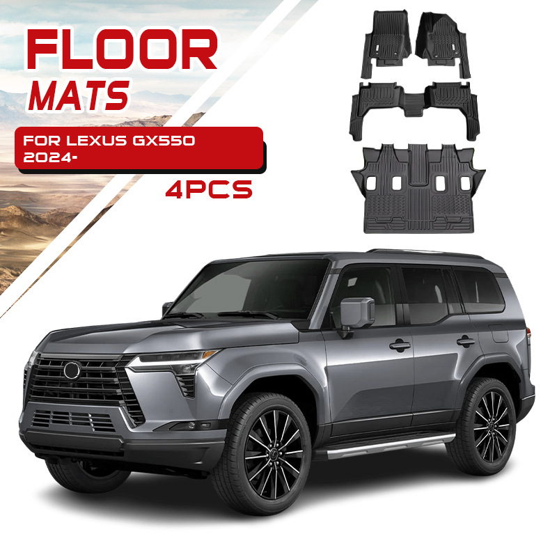 Adecuado para alfombrillas impermeables para automóviles Lexus, alfombrillas especiales de TPE 5D Lexus Gx550 Floor Mats
