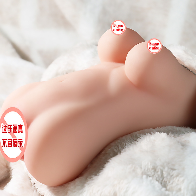 Male Masturbation Half-Body Device Realistic Breast Mold TPE Manual Adult Toy — detail image 8