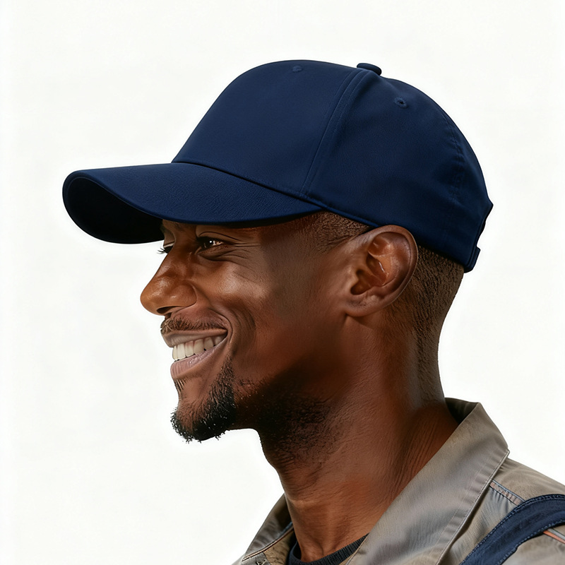 Sombreras de béisbol de algodón en stock de hebilla metálica con gorras de gran tamaño alrededor de la gorra de trabajo europea y americana se pueden personalizar para imprimir bordados