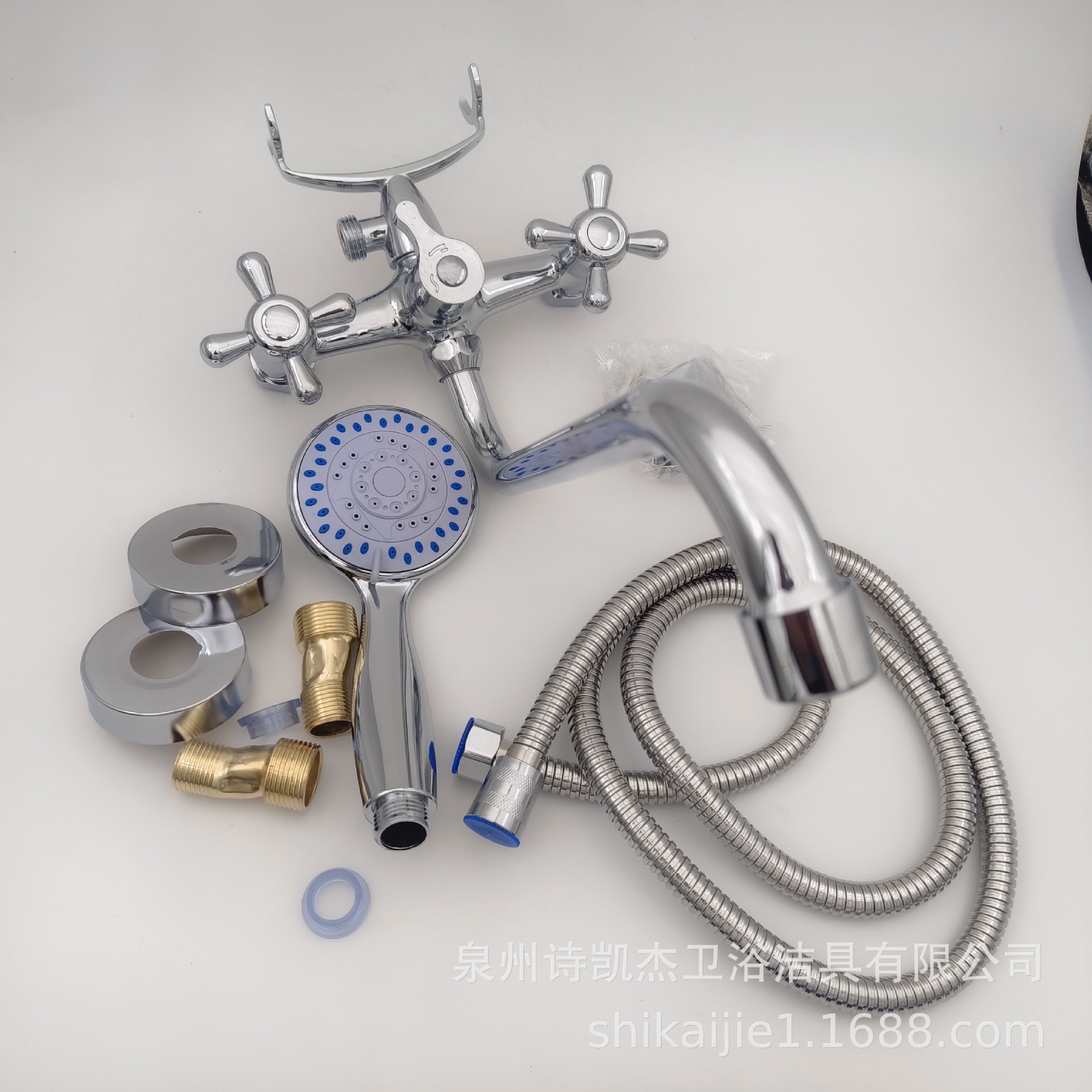 Grifo Mezclador para Lavabo de Aleación de Zinc, Agua Fría y Caliente, Galvanizado, para Baño y Lavabo image 4