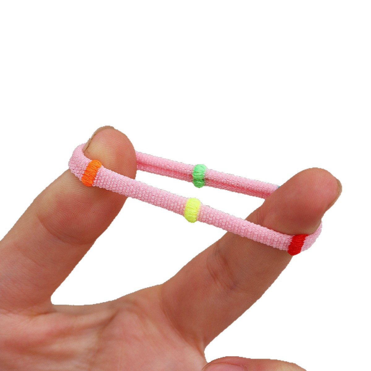 Niños de alta elasticidad cuerda de cabeza no daña cabello toallas de color anillo de cabello niñas correa de cabello bebé cabello anillo de cabello