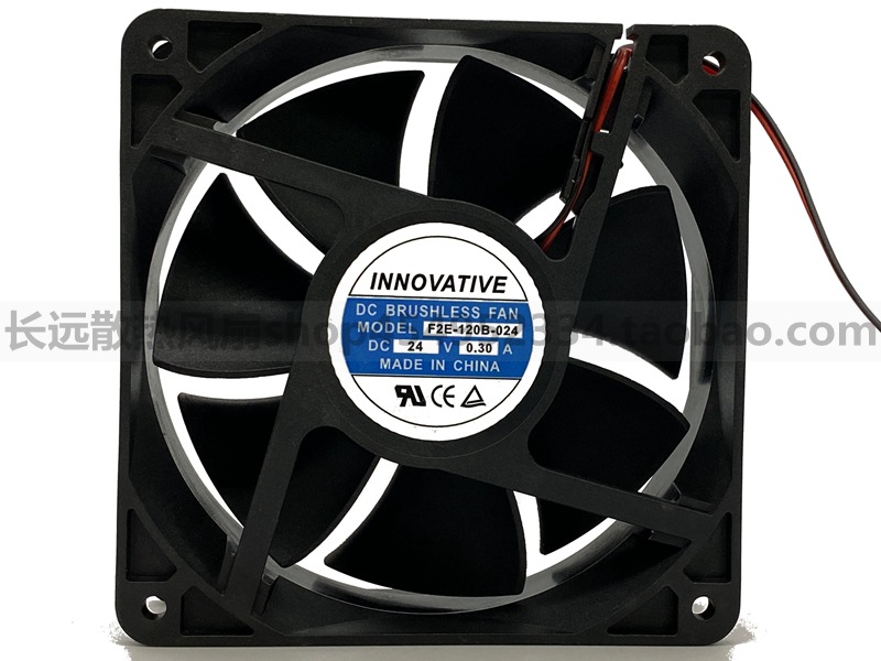 全新康双QVKS F2E-120B-024 12038 DC24V 0.40A 12CM电源散热风扇