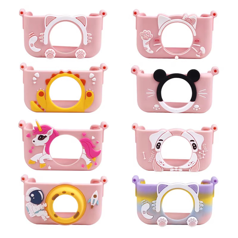 SLR cubierta de silicona molde abierto personalizado todo incluido resistente a caídas resistente a altas temperaturas resistente a bajas temperaturas cuerdas de protección de lente suave