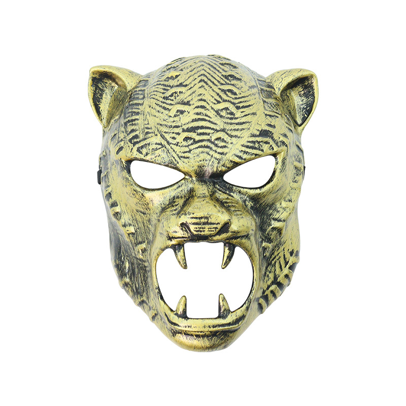 Máscaras vintage de animales para Halloween, estilo horror, populares entre influencers, accesorios para fotos.